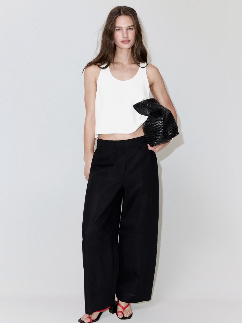 Mango ROUND NECK CROP TOP - Picture 3 of 6